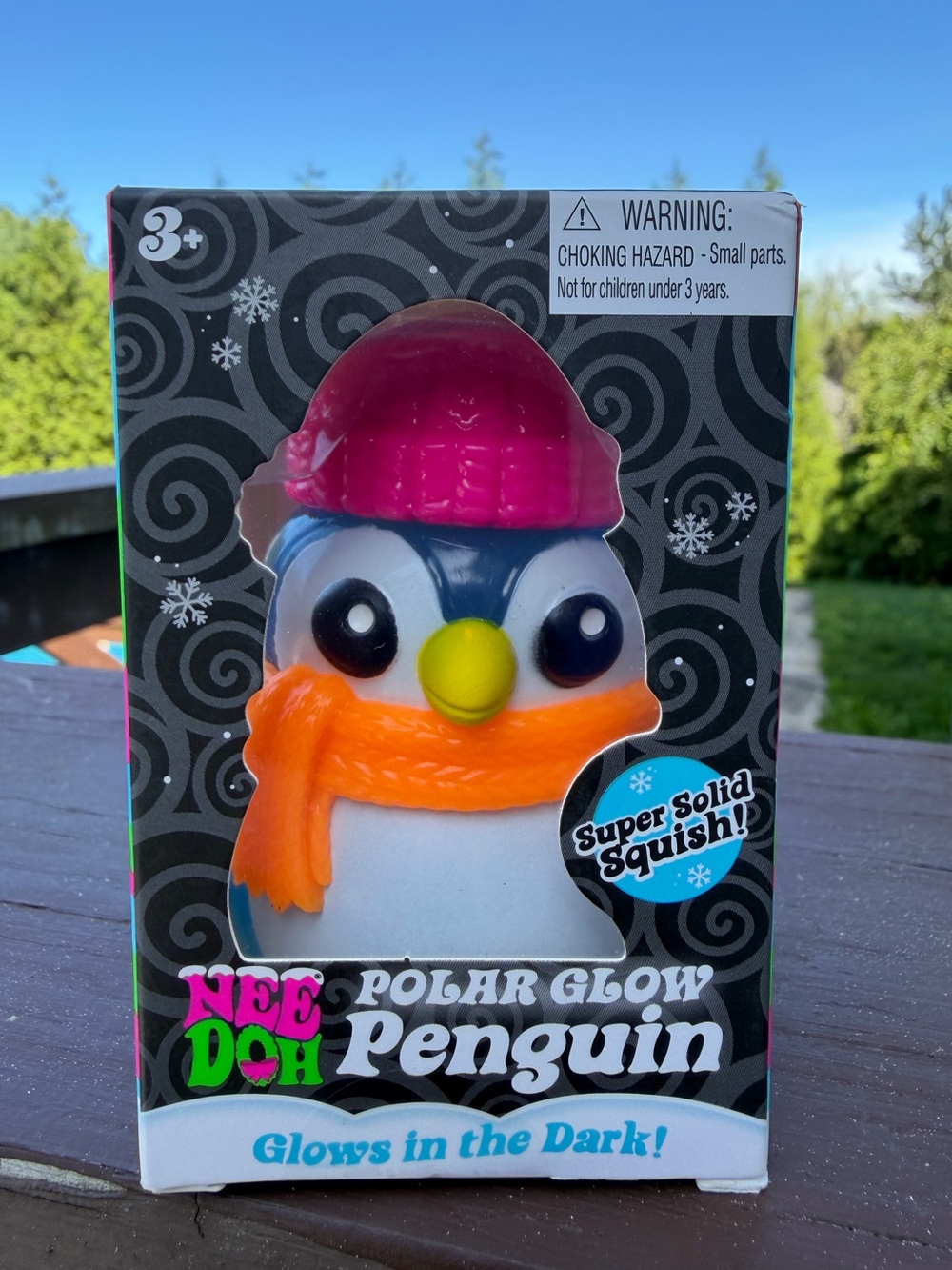 NeeDoh Polar Glow Penguin Squish